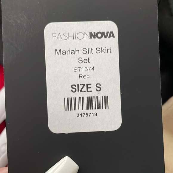 Two bralette type shirts (Size S and XS) Red and Black from Fashion Nova. - Picture 6 of 6